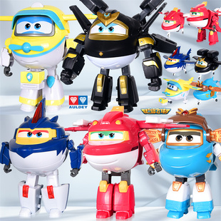 奥迪双钻小飒大号变形机器人超级飞侠第19季玩具新款沙奇黑金小子