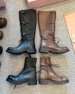 WAR复古时装 BALLET WAR THE 高筒靴女骑士靴