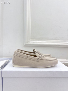 WAR25专柜同款 THE 进口麂皮乐福鞋 蝴蝶结豆豆鞋 BALLET 女鞋