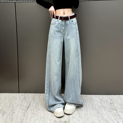 直筒裤女新款宽松显瘦垂感