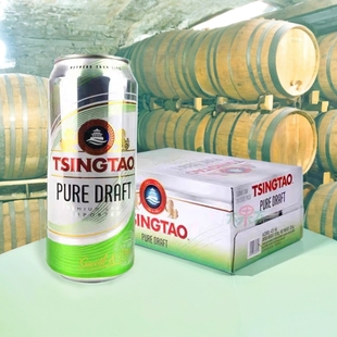 青岛啤酒出口纯生双狮大罐高端500ml*24罐原产地发货外销香港澳门