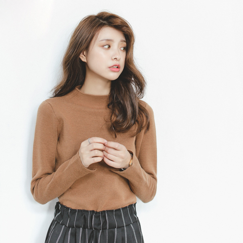 eal羽迹2021春季韩版保暖女套头