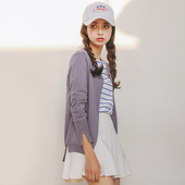 外搭针织衫 EAL羽迹秋季 女A605 V领针小开衫 短款 新品 韩版