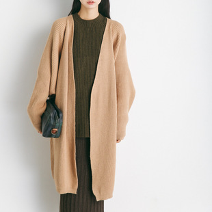 M575 2025慵懒风宽松针织衫 EAL羽迹毛衣女春季 韩版