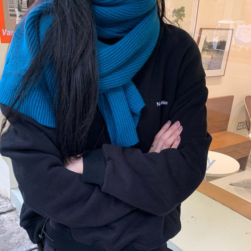 EAL针织毛线围巾女秋冬保暖
