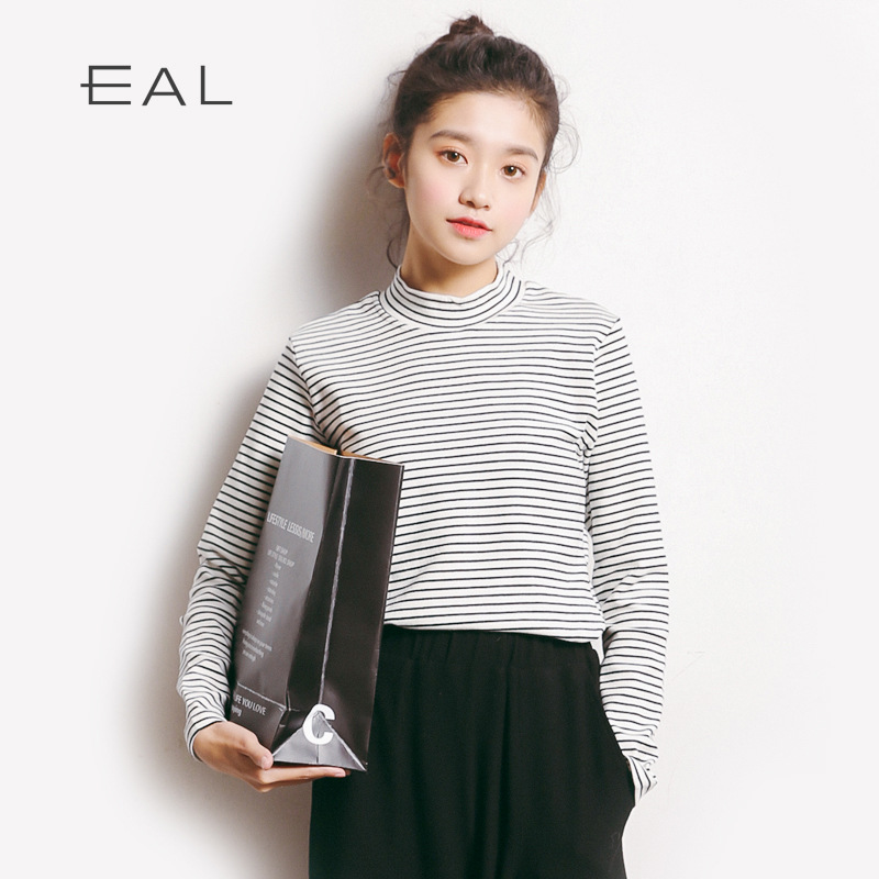 EALÓð¼£2018´º¼¾µ¯Á¦º«°æÐÞÉí´òµ×ÉÀÌõÎÆÉÏÒ°ë¸ßÁ쳤ÐäÅ®TÐôA281