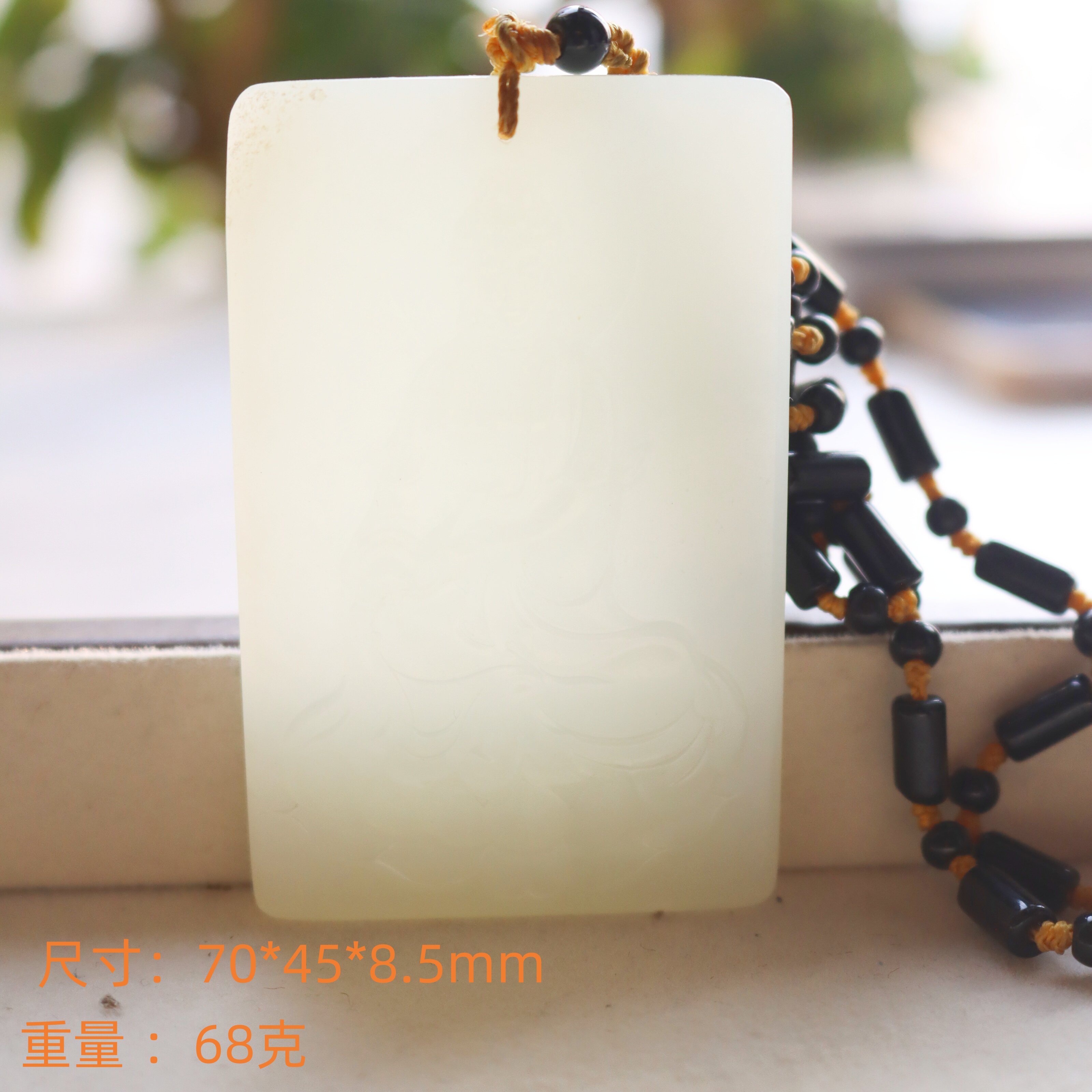 和田玉羊脂白玉观音吊坠挂件