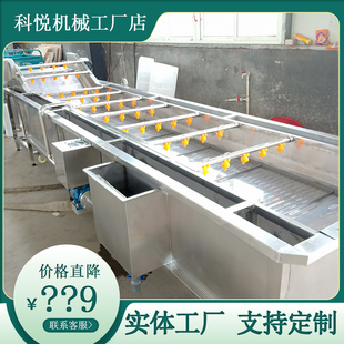 洗清江鱼设备 黄花鱼清洗线 鱿鱼仔气泡清洗机 罗非鱼气泡洗鱼机