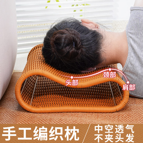 夏凉季枕头护颈椎中空透气硬枕头
