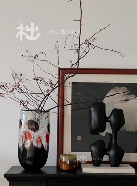 花瓶餐厅花器玻璃轻奢