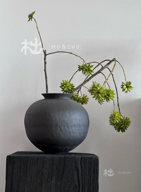 木出特价|魏宇峰手作陶瓷客厅摆件简约现代个性装饰中式插花花瓶