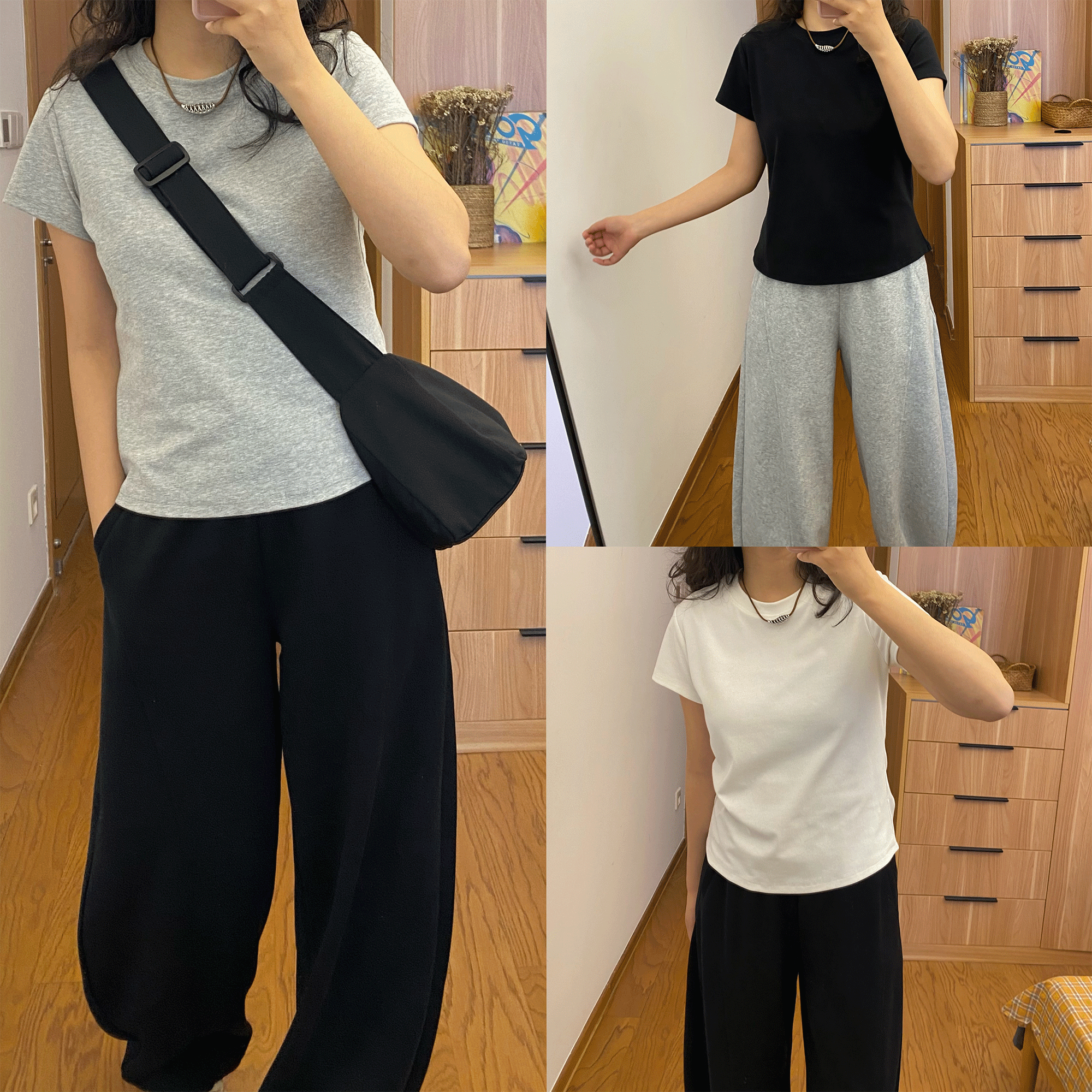 RIDA· 极简瘦瘦T恤嘎嘎显瘦5C14修身简约休闲圆领设计感 ZT1043