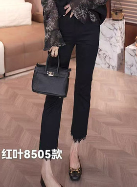 2025春夏高腰显瘦铅笔裤九分裤
