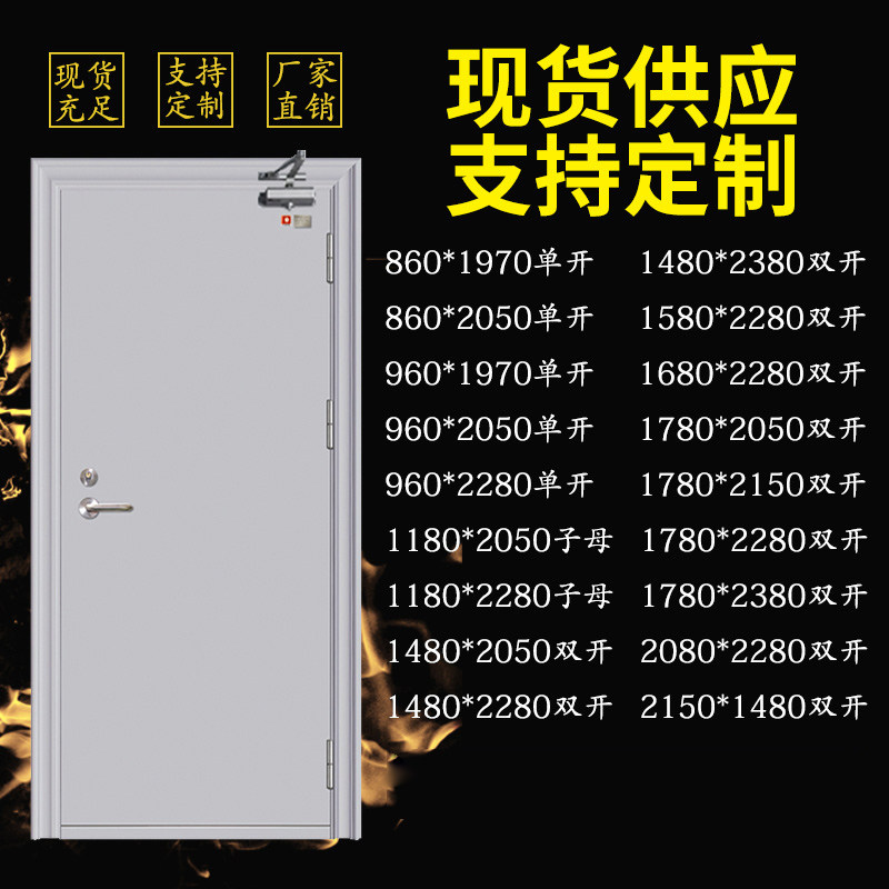 甲级乙级防火门康盾包验收图片