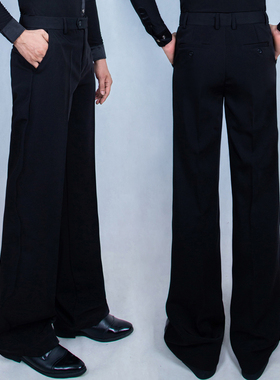 男士摩登舞国标舞裤舞蹈裤口袋拉丁交谊广场舞裤伦巴桑巴跳舞裤子