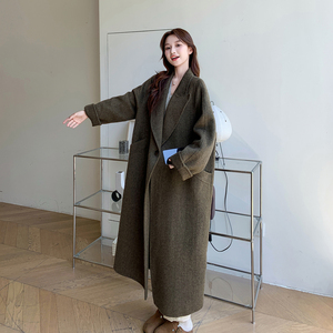 新品现货韩版两色双面羊绒外套浙宝B121-货号25662-p305-K458图片