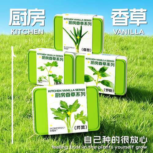 小花农有机厨房香草系列室内种植