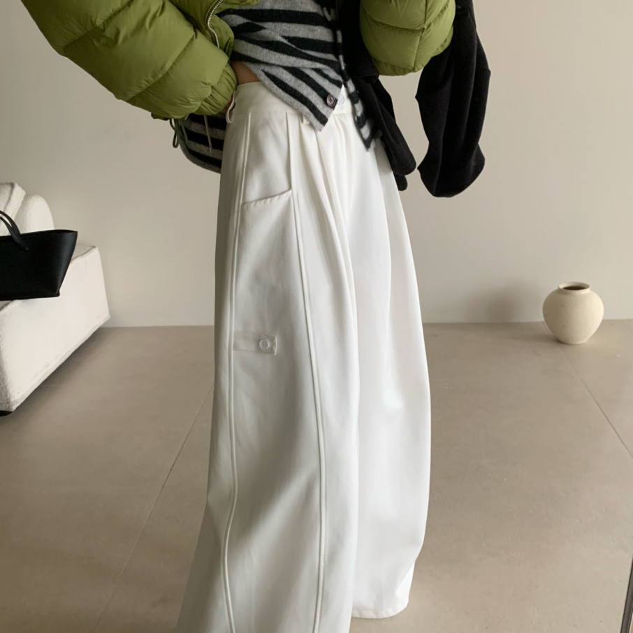 BLESSED MOMENT-人手自留好几条版型超好下摆可抽绳休闲裤FK1236