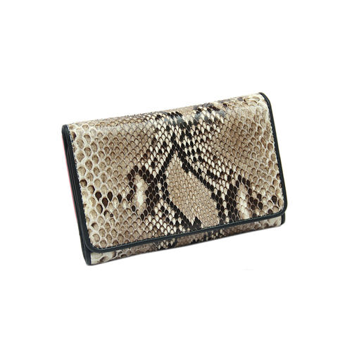 特价rota专柜正品通用型蟒蛇皮短款三折钱包皮夹卡包内置真皮