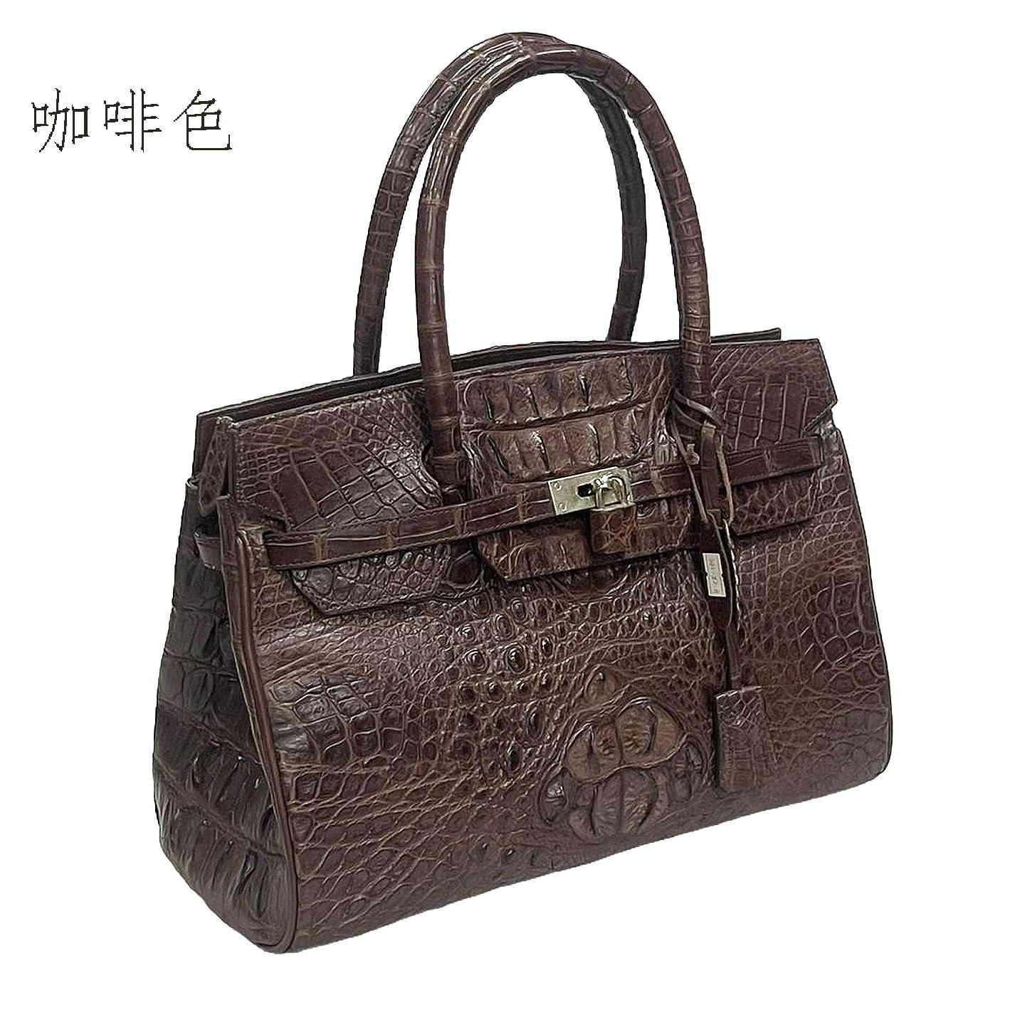 泰国鳄鱼皮女包手提铂金包正品