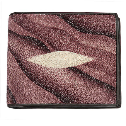 New Universal Horizontal Style Thai Stingray Stingfish Pearl Fish Wallet Card Holder Driver's License Holder Leather Wallet with Print