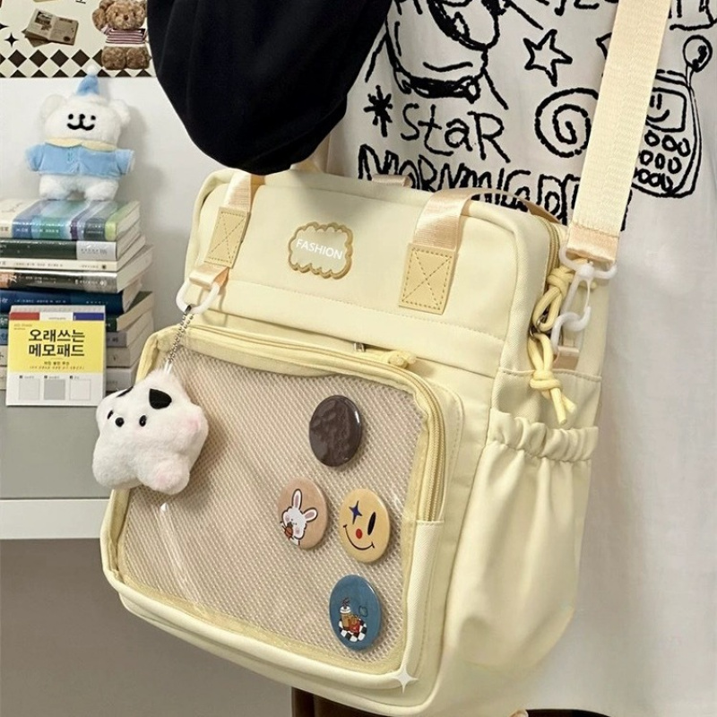 学院风双肩包大容量手提斜挎可爱