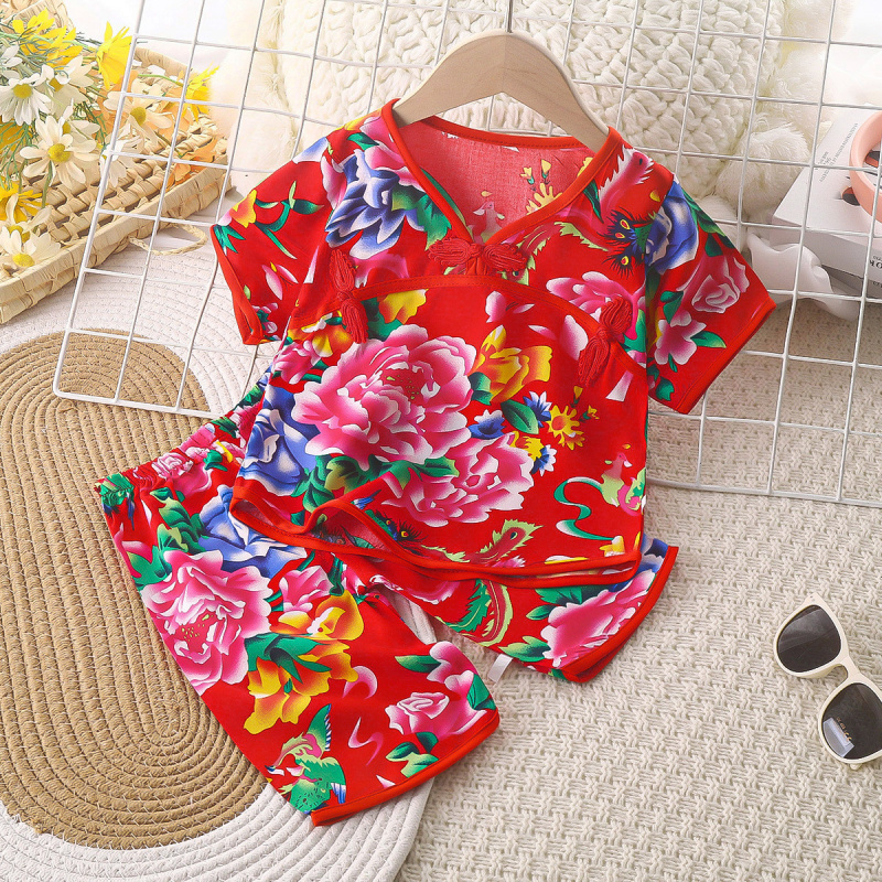 东北大花婴儿夏装0434