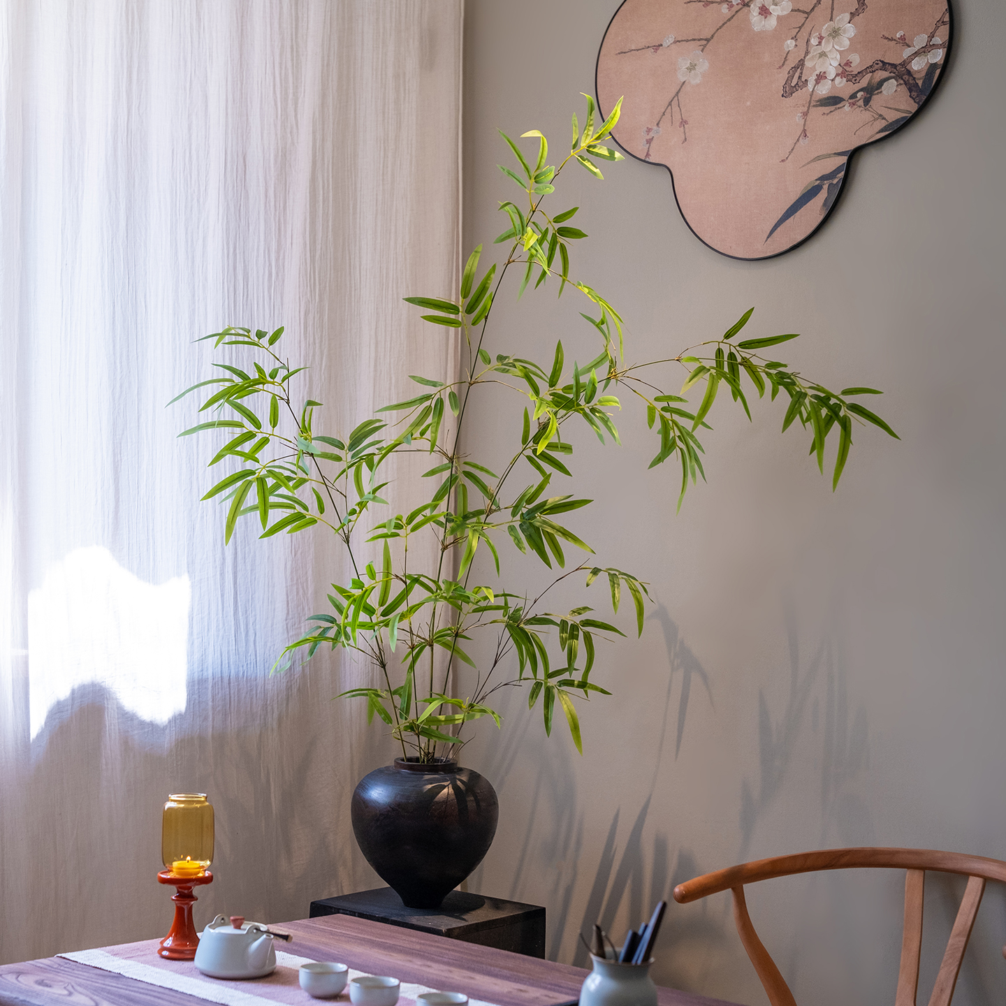 海虹景品竹子仿真绿植新中式