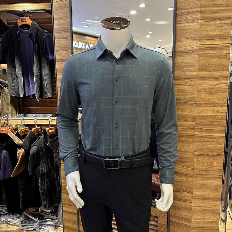 路卡迪龙翻领长袖衬衫