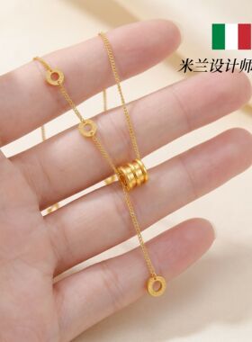 米兰【设计师】新款流苏小蛮腰项链轻奢小众设计不掉色锁骨链配饰