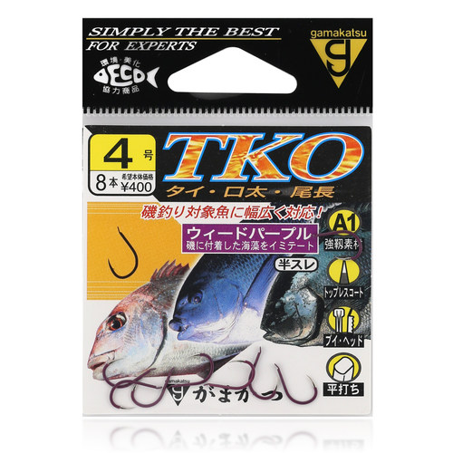 伽玛卡兹TKO67594紫红半倒刺鱼钩