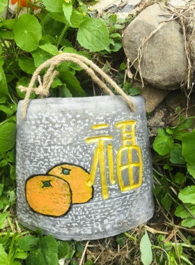 瓦片画雕刻绘画福挂件花园户外墙壁装饰