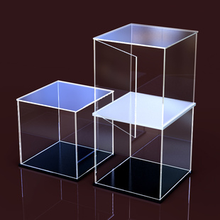 透明亚克力可定制展示盒适用乐高积木车模手办高达模型防尘收纳盒