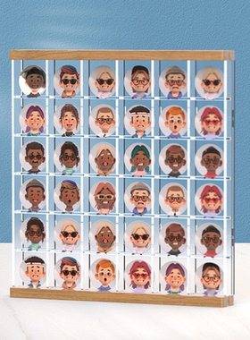 同人挂件框防尘展示架亚克力谷子徽章seria周边吧唧展示盒收纳架