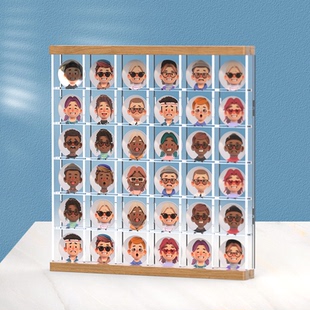 同人挂件框防尘展示架亚克力谷子徽章seria周边吧唧展示盒收纳架