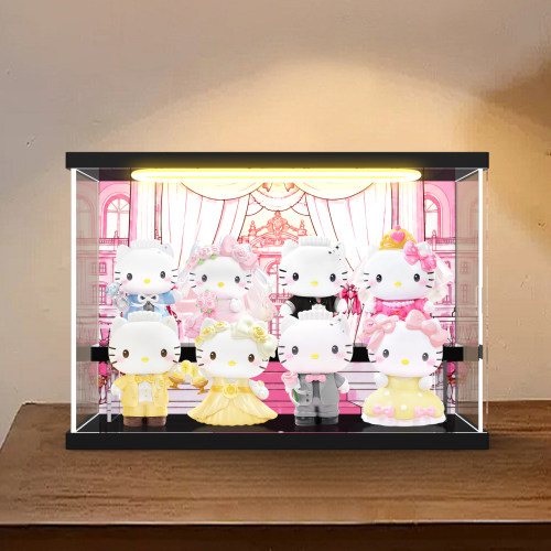 适用TOPTOY HelloKitty&DearDaniel世纪婚礼系列手办盲盒展示盒