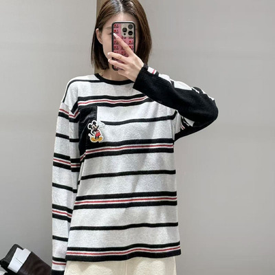 【现货】FIZZFLY | 25冬季设计师品牌新款米琪条纹口袋针织衫