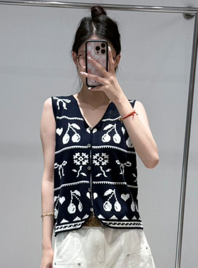 FIZZFLY | 25设计师品牌新款樱桃针织马甲