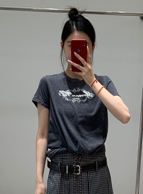 AVVENN | 25设计师品牌新款 25SS夏季下摆收腰短袖T恤