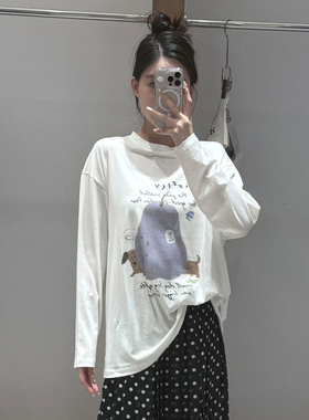 FIZZFLY | 25设计师品牌新款 25秋季紫色鸭梨长袖T恤