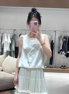 FIZZFLY | 25设计师品牌新款 25SS夏季领口珍珠真丝背心