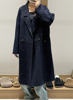 【现货】FIZZFLY | 26春季设计师新款切袋双排扣长款大衣