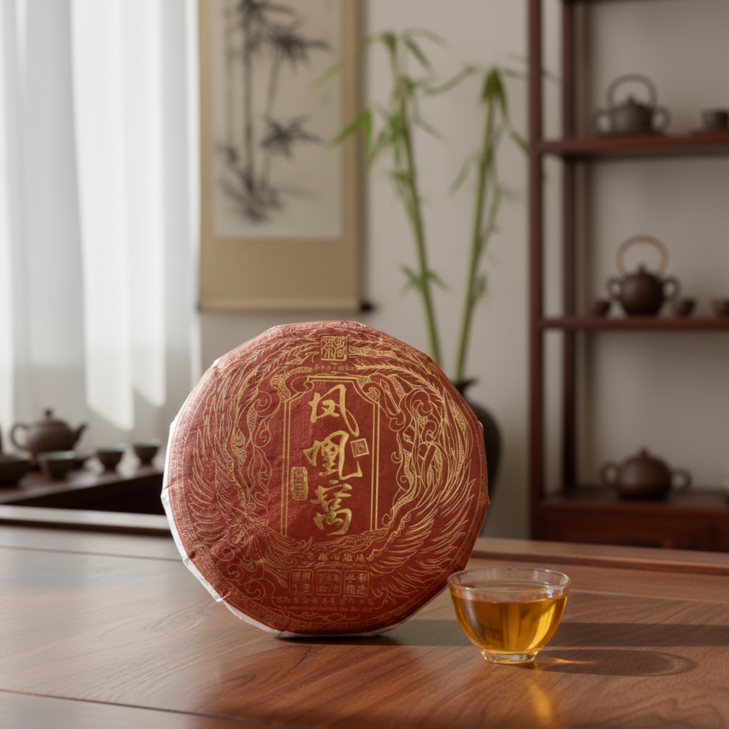 2023年玫瑰金系列墨江凤凰窝古树茶 357克 普洱生茶