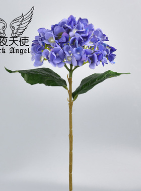 蓝玫瑰仿真花淡蓝色妖姬鲜花单支假的干花束一只1枝拍摄道具装饰