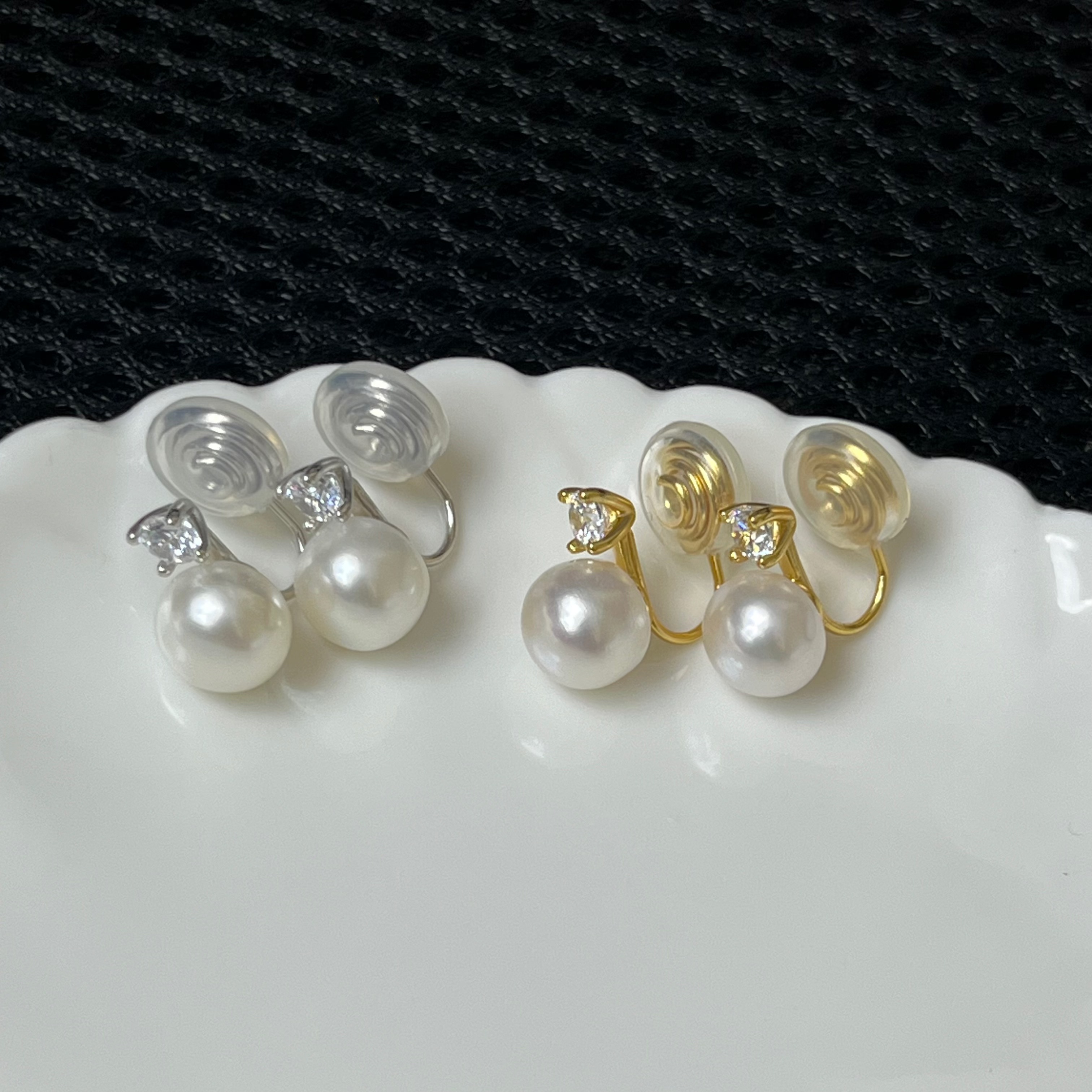 天然淡水珍珠耳夹无耳洞S925纯银王妃款严防过敏经典百搭气质耳环