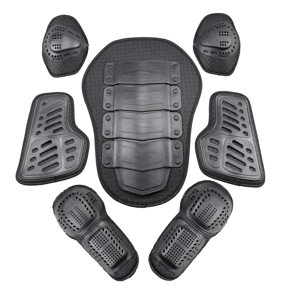 摩托车护具赛车服骑行服内置防摔护肩护肘护膝护背护胸升级7件套