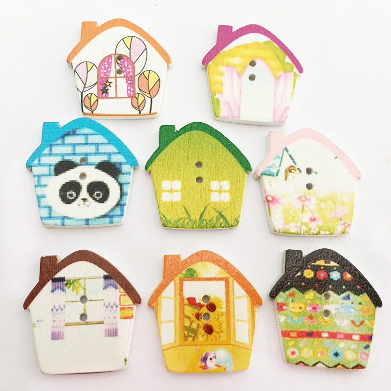 50粒/包27mm彩绘印熊猫子扣熊纽