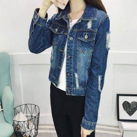 牛仔外套女修身新款春秋短款学生韩版上衣女潮流休闲外套