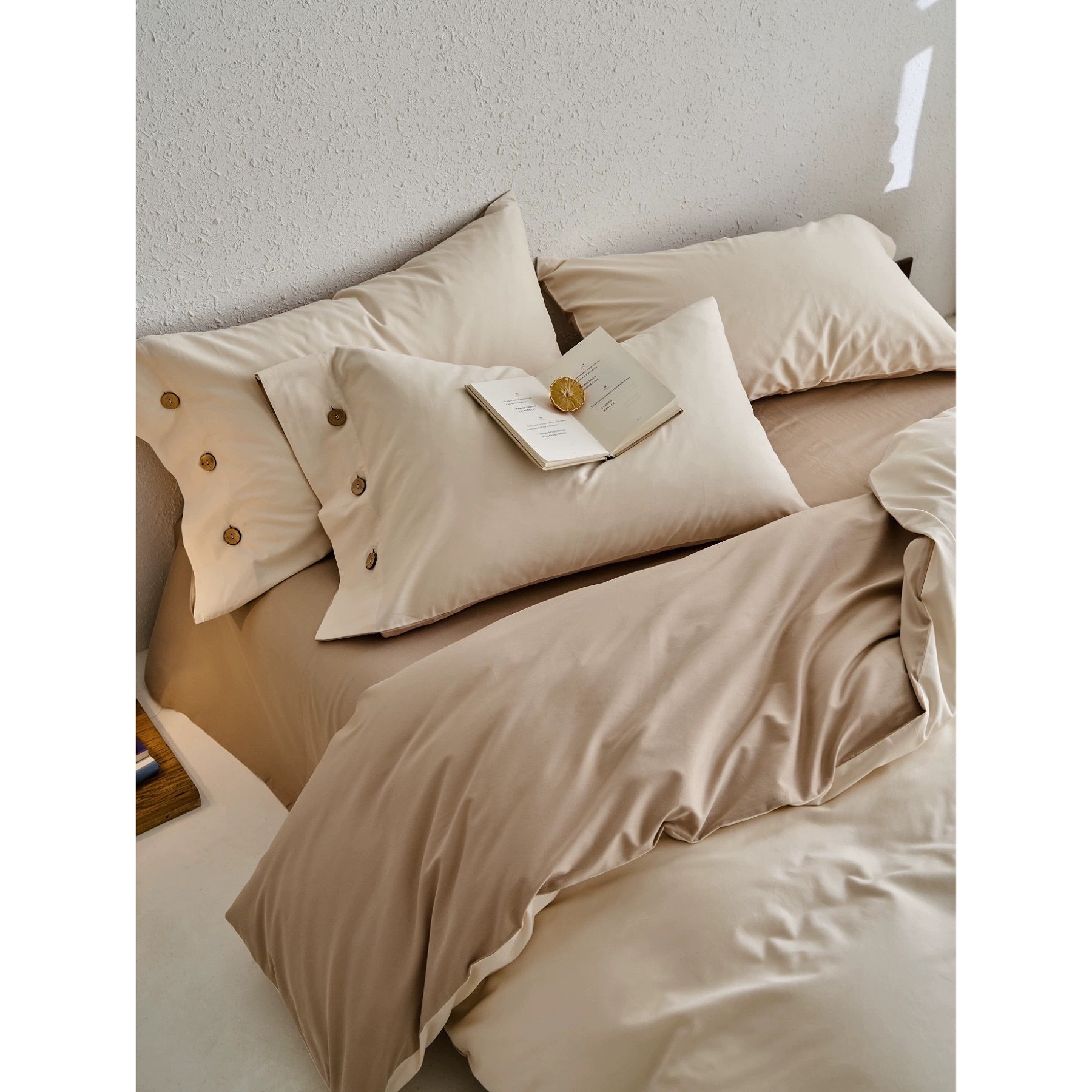 色织四件套磨毛床单款简约