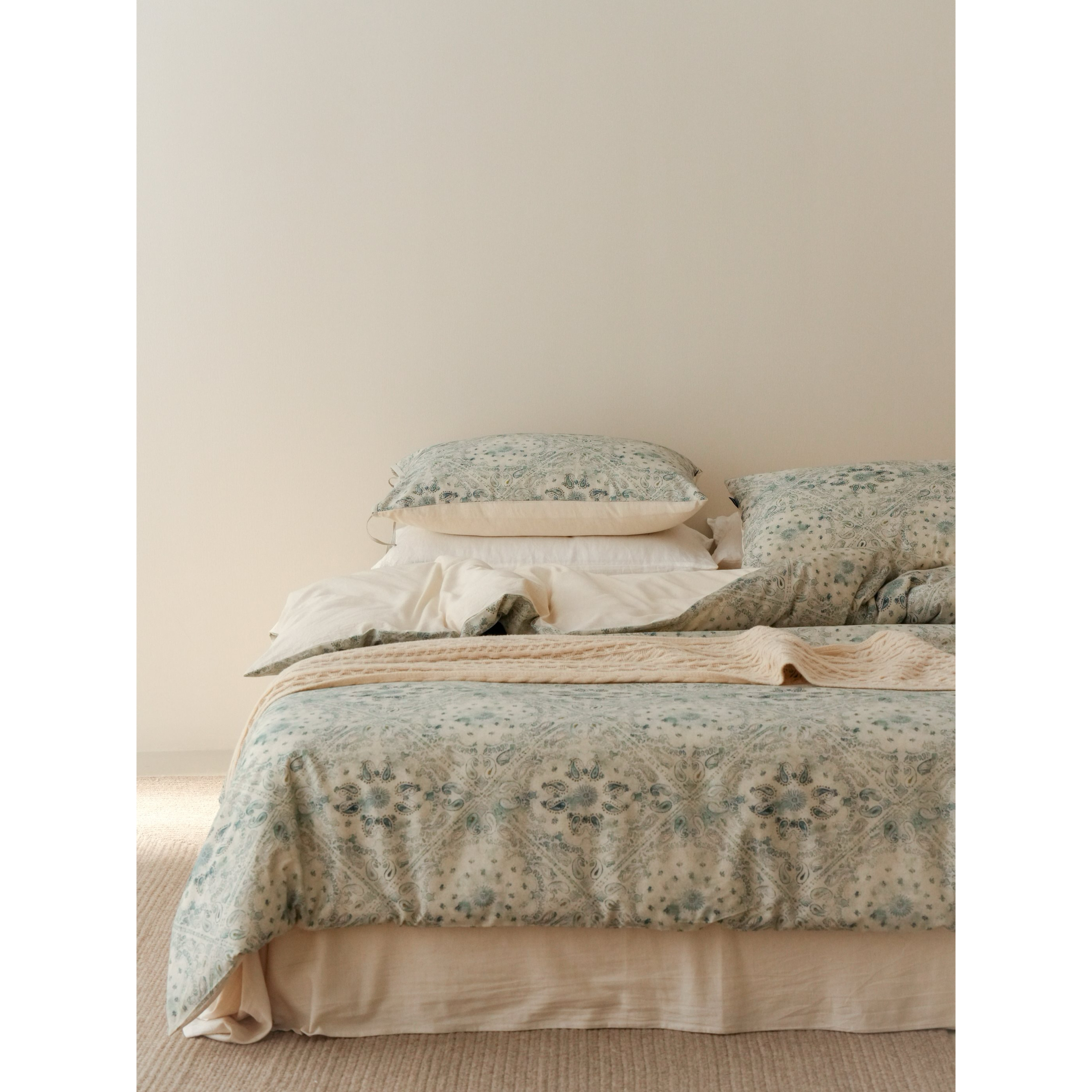 LIWOO｜棉麻印花四件套 东方雅麻 中式素雅床品